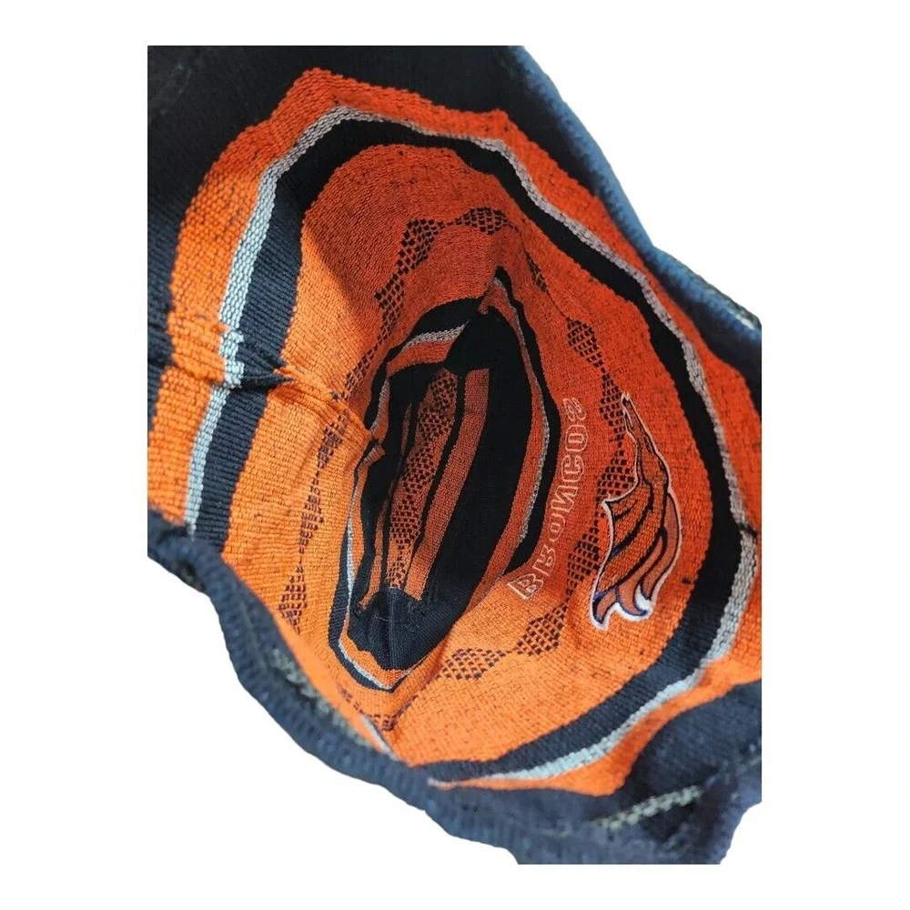 NFL Denver Broncos Backpack Bag Orange Embroidered Logo Beachy‎ Boho Football